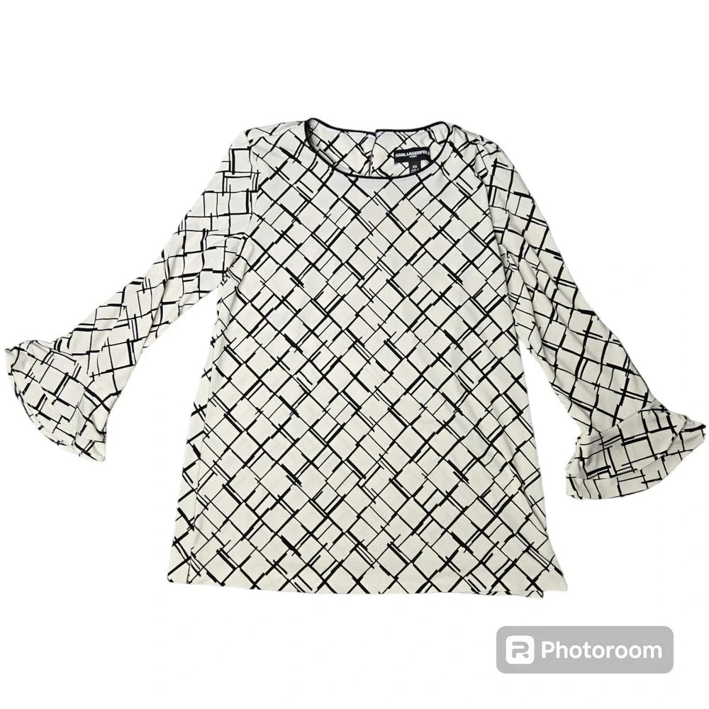 Karl‎ Lagerfeld Geometric Tunic Top